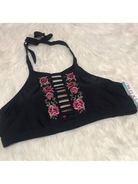 NWT Moxi Blu plus size halter bikini swimsuit top 18/20